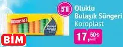 KOROPLAST OLUKLU BULAŞIK SÜNGERİ